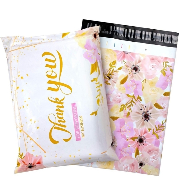 🌸 🔹️🔟 Poly mailers - 10X13  Floral Design ✨️🌸 - Picture 1 of 6